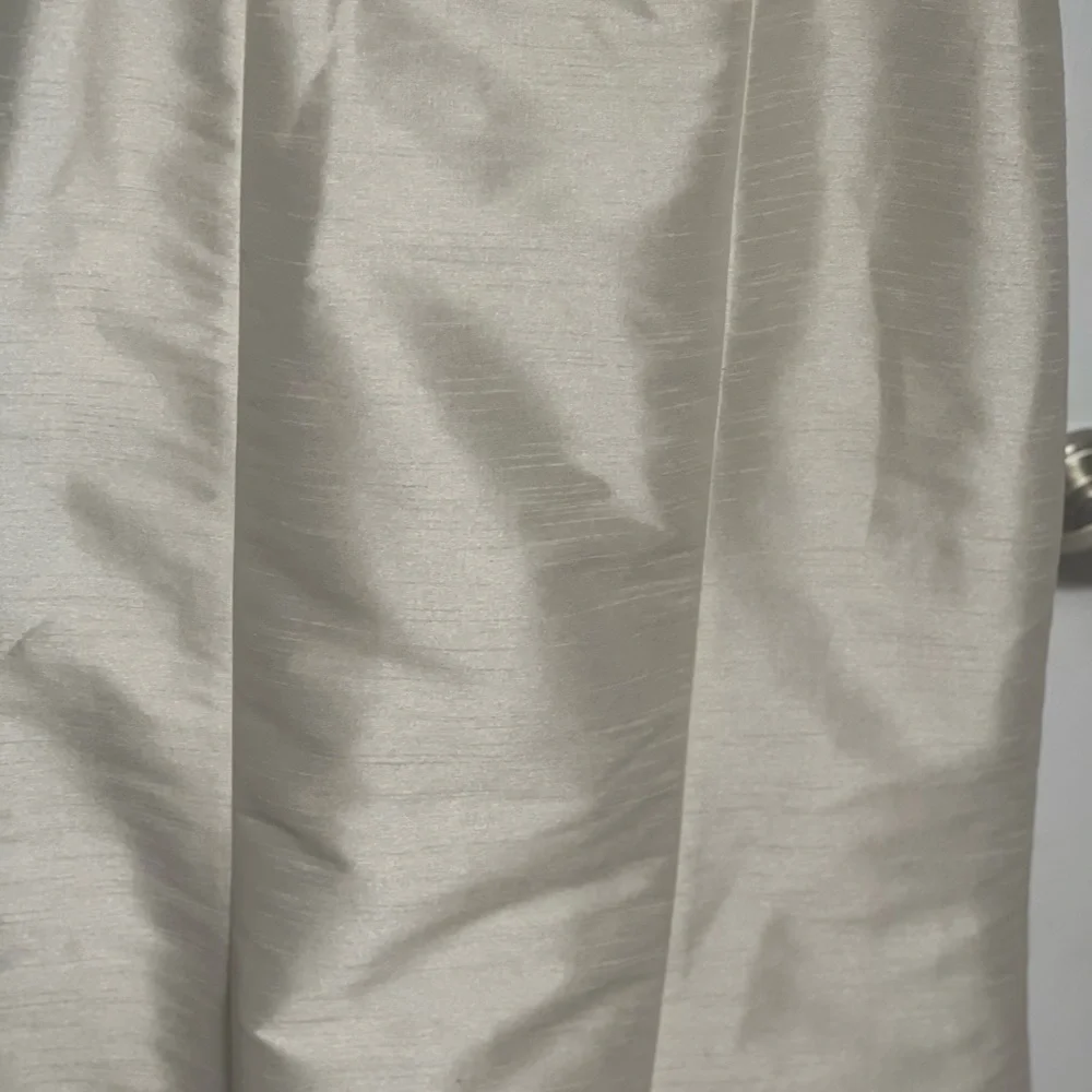 NWT ALFRED SUNG champagne Maxi Dress Jewel Neck bow accent Open-Back  SZ10 - Picture 16 of 16